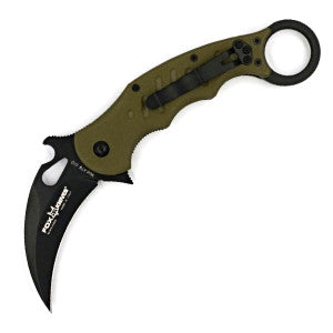 Fox Knives Karambit Fine Edge Folding Knife Olive Drab