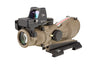 TRIJICON ACOG 4X32 FLAT DARK EARTH SCOPE, DUAL ILLUMINATION GREEN CROSSHAIR RETICLE W/ 3.25 MOA RMR TYPE 2 SIGHT