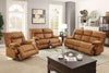 Camel Leatherette Recliner Sofa  F6791/F6792/F6793