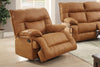 Camel Leatherette Recliner Sofa  F6791/F6792/F6793